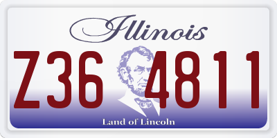 IL license plate Z364811