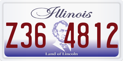 IL license plate Z364812
