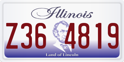 IL license plate Z364819