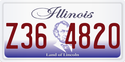 IL license plate Z364820