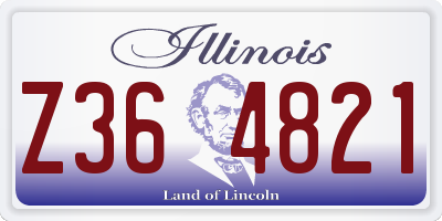 IL license plate Z364821