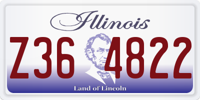 IL license plate Z364822