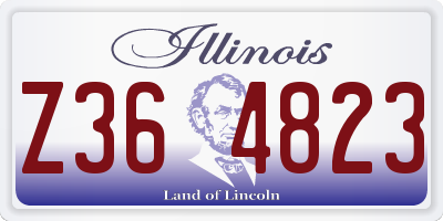IL license plate Z364823