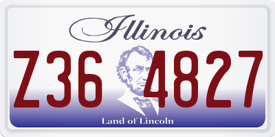 IL license plate Z364827