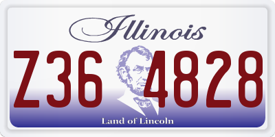 IL license plate Z364828