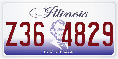 IL license plate Z364829