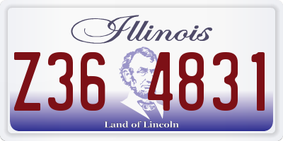 IL license plate Z364831