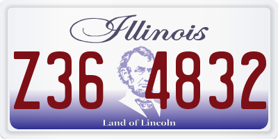 IL license plate Z364832