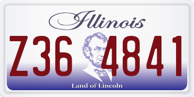 IL license plate Z364841