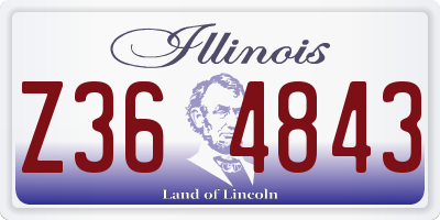 IL license plate Z364843