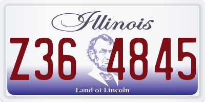IL license plate Z364845