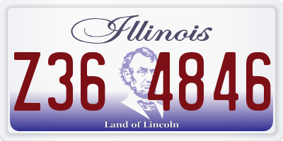 IL license plate Z364846