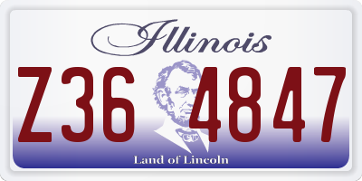 IL license plate Z364847