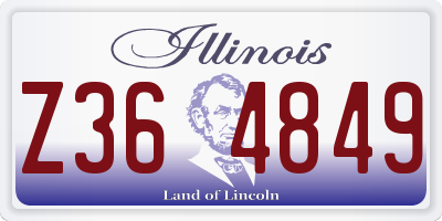 IL license plate Z364849