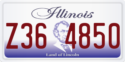 IL license plate Z364850