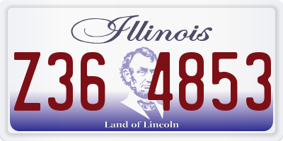 IL license plate Z364853