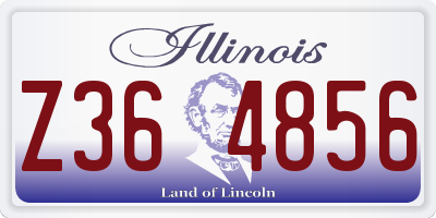 IL license plate Z364856