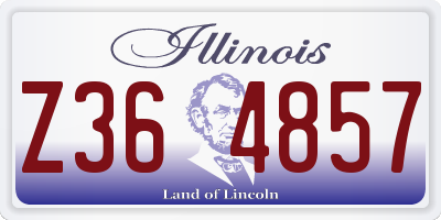 IL license plate Z364857