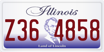 IL license plate Z364858