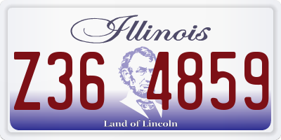 IL license plate Z364859