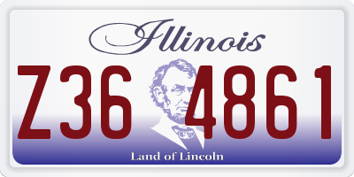 IL license plate Z364861