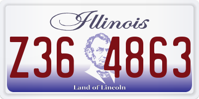 IL license plate Z364863