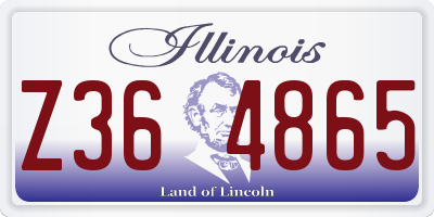 IL license plate Z364865