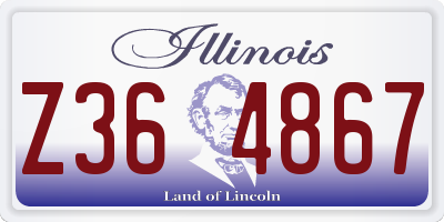 IL license plate Z364867