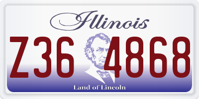 IL license plate Z364868