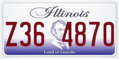 IL license plate Z364870