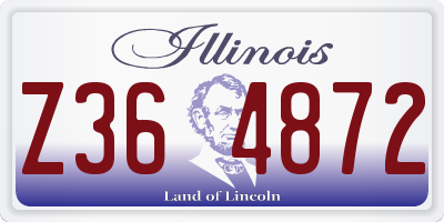 IL license plate Z364872