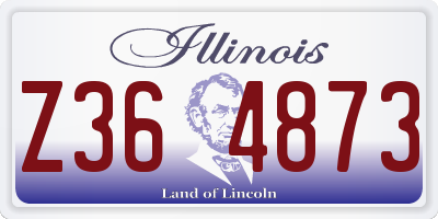 IL license plate Z364873