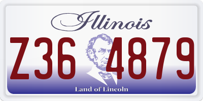 IL license plate Z364879