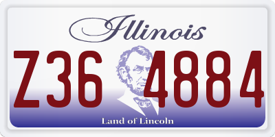 IL license plate Z364884
