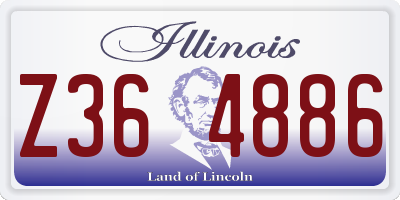 IL license plate Z364886
