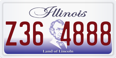 IL license plate Z364888