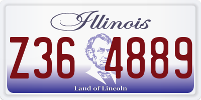 IL license plate Z364889