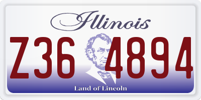 IL license plate Z364894