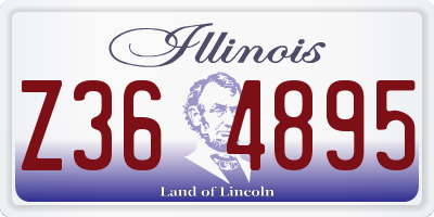 IL license plate Z364895