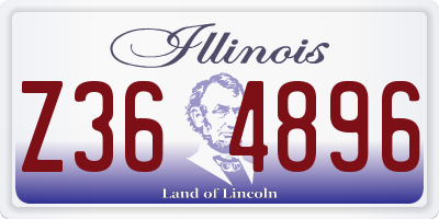 IL license plate Z364896