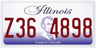 IL license plate Z364898