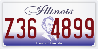 IL license plate Z364899