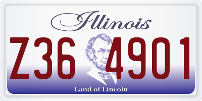 IL license plate Z364901