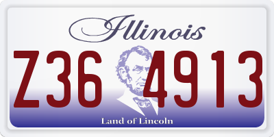 IL license plate Z364913