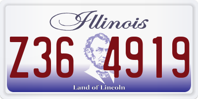 IL license plate Z364919