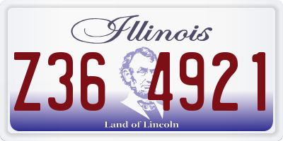 IL license plate Z364921