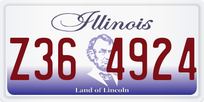 IL license plate Z364924