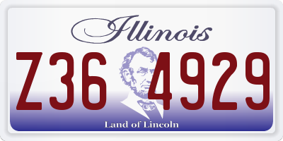 IL license plate Z364929