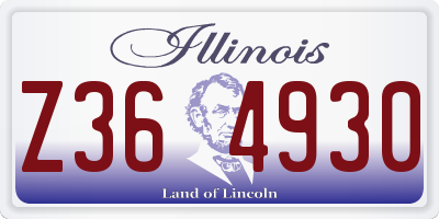 IL license plate Z364930