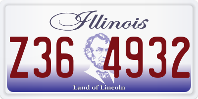 IL license plate Z364932